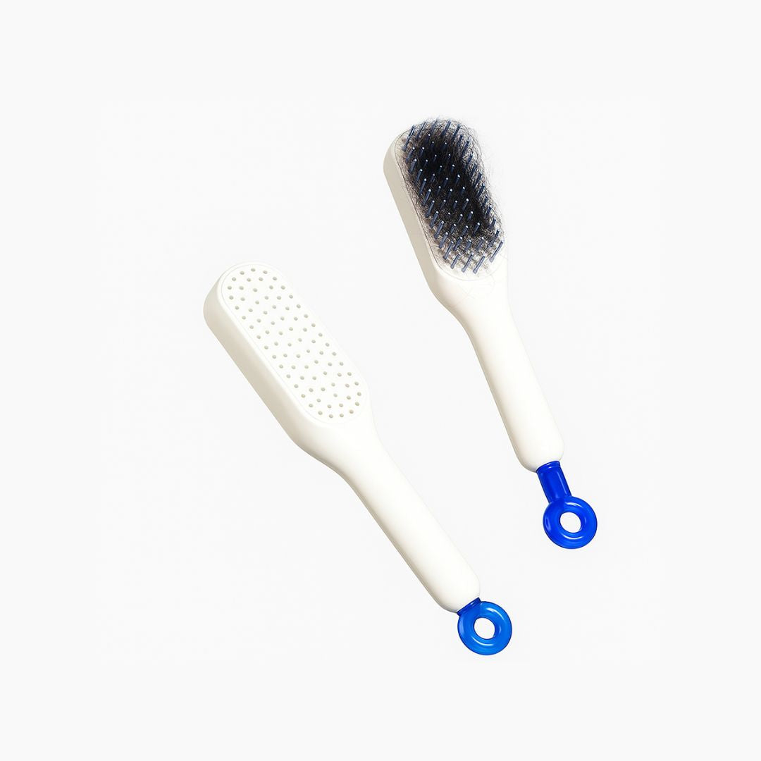 Retractable Self-Cleaning Hair Brush