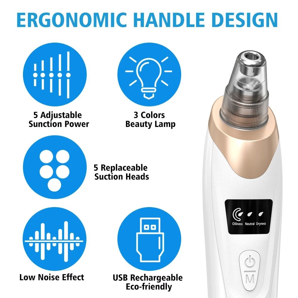 Blackhead Remover Vacuum Facial Pore Cleaner
