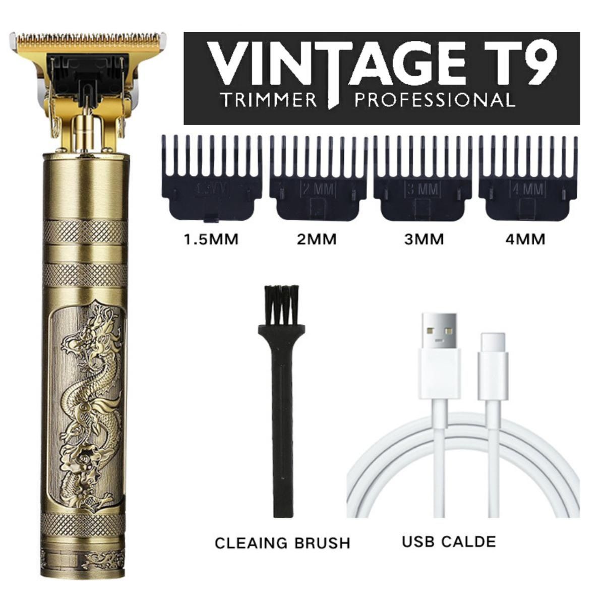 Dragon Style Vintage T9 Hair Trimmer - Metal Body