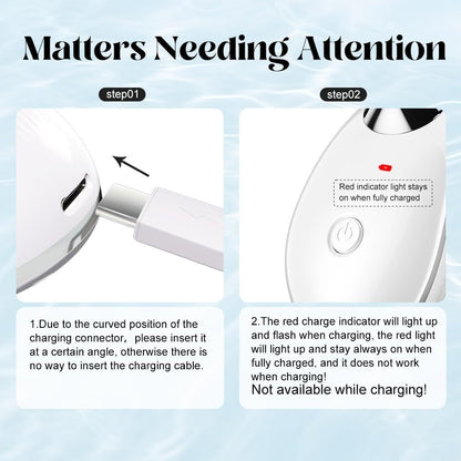 3-in-1 Face Lifting Massager – EMS Microcurrent + Red Light Therapy + Vibrating Neck & Eye Massager