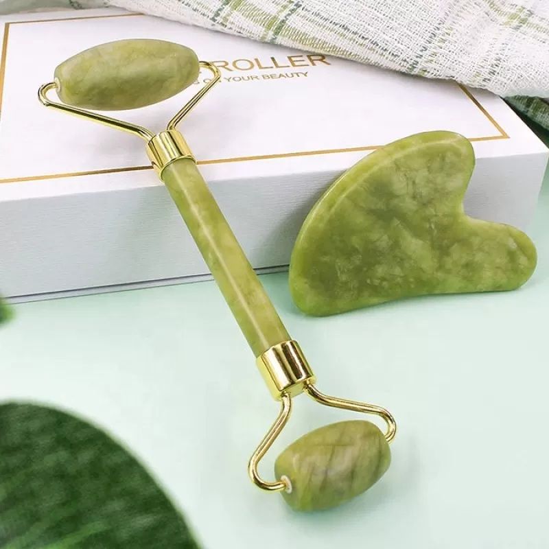 Jade Roller and Gua Sha Stone Set
