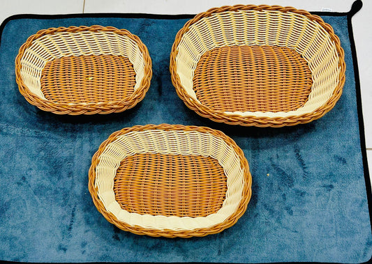 Medium Nylon-Cane Food Serving Basket 1pc