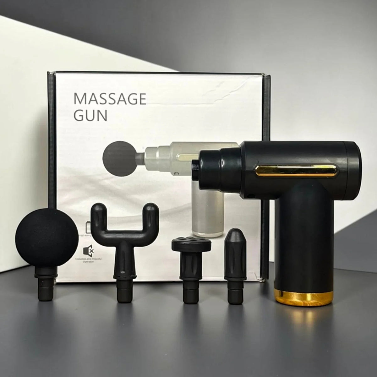 Professional Massage Gun | 6 Speed Levels | 4 Interchangeable Heads | Deep Tissue Relief